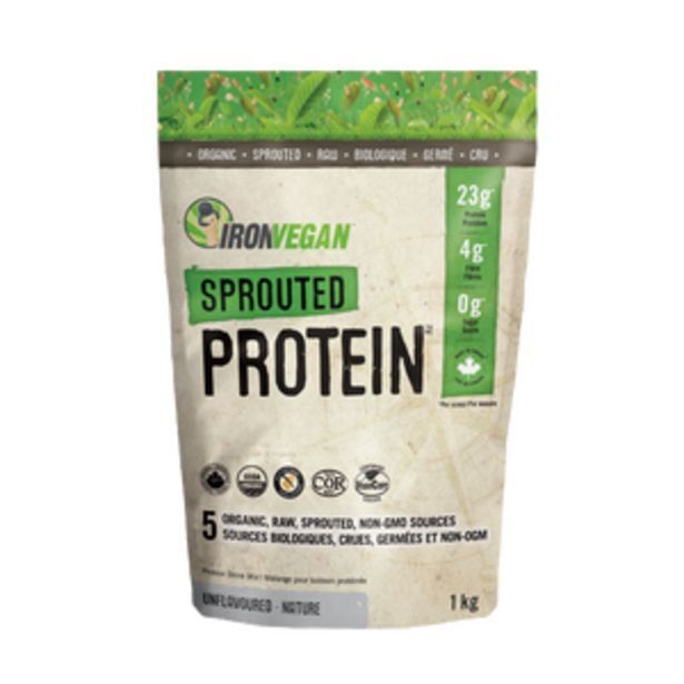 Vita Health Fresh Market Iron vegan sprouted protein, unflavoured 1kg offer