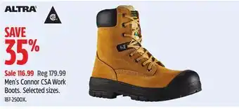 Canadian Tire Altra men's connor csa work boots offer