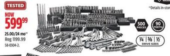 Canadian Tire Maximum master socket & wrench set, 500-pc, crv, nickel-chrome plating# offer