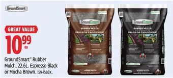 Canadian Tire Groundsmart rubber mulch, 22.6l offer