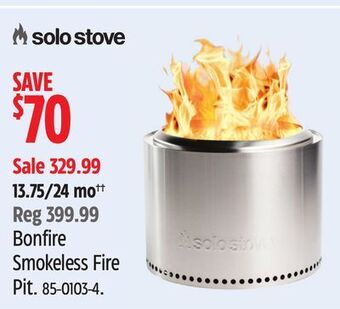 Canadian Tire Solo bonfire smokeless fire pit offer