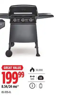 Canadian Tire Master chef prime 3-burner propane gas bbq grill offer