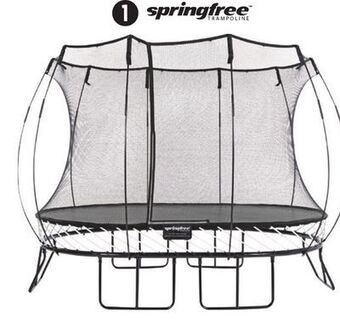 Canadian Tire Springfree 8 x 11' oval trampoline and enclosure offer