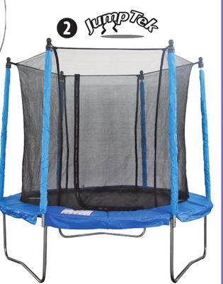 Canadian Tire Jump tek 8' trampoline and safety enclosure combo offer