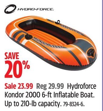 Canadian Tire Hydroforce kondor 2000 6-ft inflatable boat offer