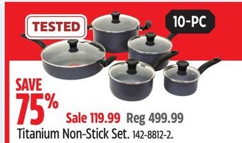 Canadian Tire T-fal titanium non-stick set offer