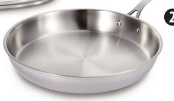 Canadian Tire Vida by paderno elite 32cm stainless-steel clad frypan offer