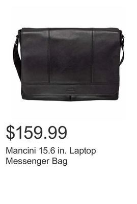 Costco Mancini 15.6 in. laptop messenger bag offer
