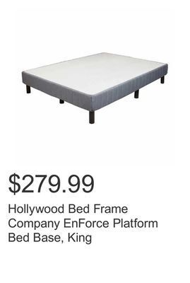 Costco Hollywood bed frame company enforce platform bed base, king offer