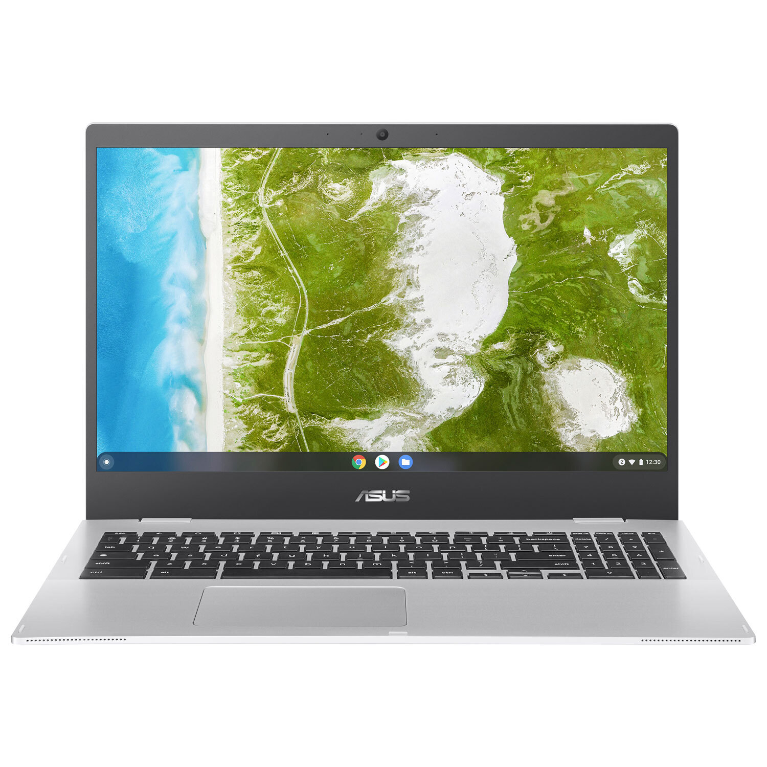 Best Buy Asus cx1 15.6 chromebook - silver (intel celeron n4500/64gb emmc/8gb ram/chrome os) offer
