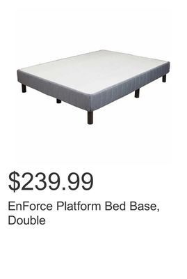 Costco Enforce platform bed base, double offer