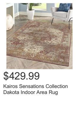 Costco Kairos sensations collection dakota indoor area rug offer