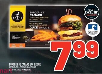 Metro BURGERS DE CANARD LAC BROME offer
