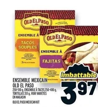 Metro ENSEMBLE MEXICAIN OLD EL PASO offer