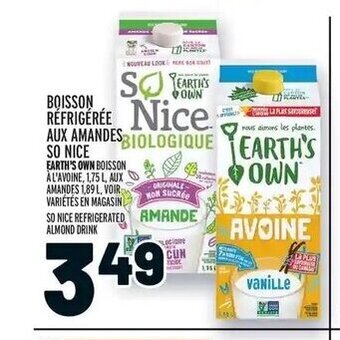 Metro BOISSON REFRIGÉRÉE AUX AMANDES SO NICE offer