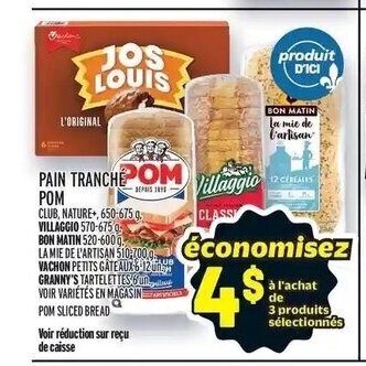 Metro PAIN TRANCHE POM offer