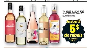 Metro VIN ROUGE, BLANC OU ROSÉ offer