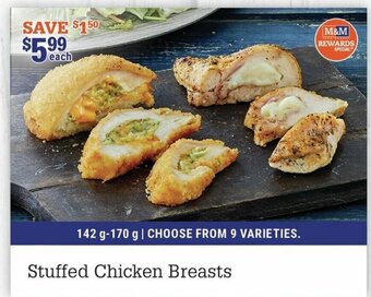 M & M Food Market Stuffed Chicken Breasts offer