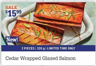 M & M Food Market Cedar Wrapped Glazed Salmon offer