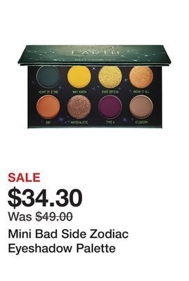Sephora Mini bad side zodiac eyeshadow palette offer