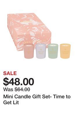 Sephora Mini candle gift set- time to get lit offer