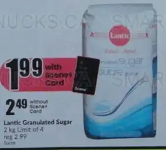 FreshCo Lantic Granulated Sugar 2 kg Limit of 4 offer