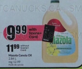 FreshCo Mazola Canola Oil 2.84L offer