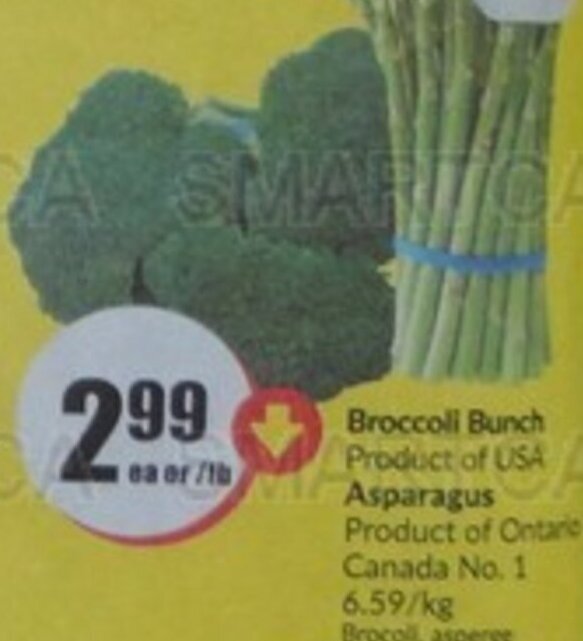 FreshCo Broccoli Bunch Product of USA 6.59/kg/2.99/ea/lb offer