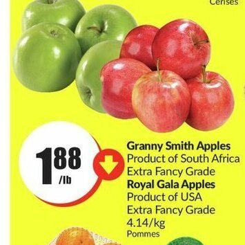 FreshCo Granny Smith Apples / Royal Gala Apples Pommes offer