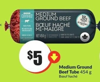 FreshCo Medium Ground Beef Tube 454 g offer