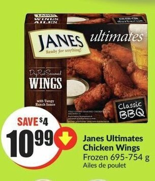 FreshCo Janes Ultimates Chicken Wings Frozen 695-754 g offer