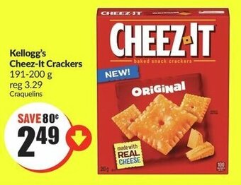 FreshCo Kellogg's Cheez-It Crackers 191-200 g offer