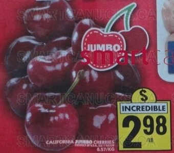 Food Basics California Jumbo Cherries offer