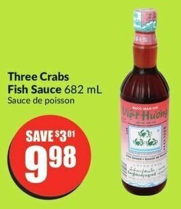 FreshCo Three Crabs Fish Sauce 682 mL offer