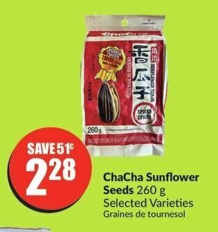 FreshCo ChaCha Sunflower Seeds 260 g offer