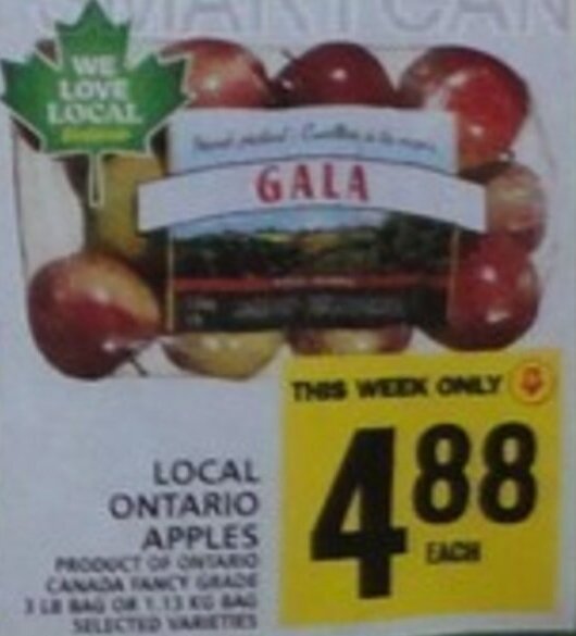 Food Basics LOCAL ONTARIO APPLES offer