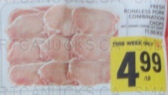 Food Basics Fresh Boneless Pork Combination Chops offer