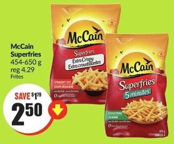 FreshCo McCain Superfries 454-650 g offer