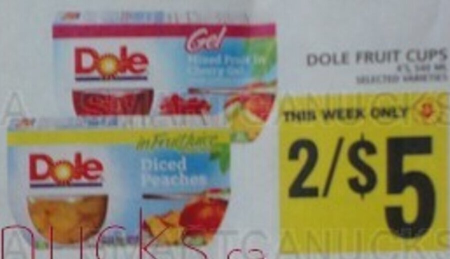 Food Basics DOLE FRUIT CUPS offer