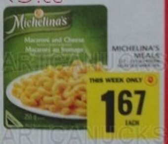 Food Basics MICHELINA'S MEALs offer