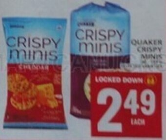 Food Basics QUAKER CRISPY MINIS offer