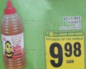 Food Basics BILLY BEE HONEY 1 Kg offer