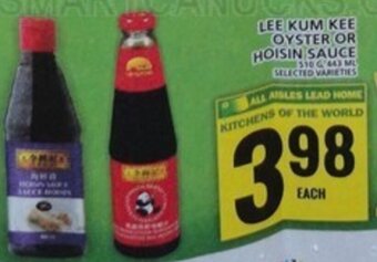 Food Basics LEE KUM KEE OYSTER OR HOISIN SAUCE offer
