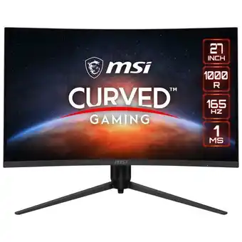 Best Buy Msi optix 27 fhd 165hz 1ms gtg 1000r curved va led freesync gaming monitor with has (g271cp) offer