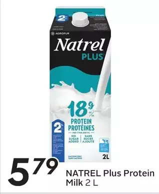 Sobeys Natrel plus protein milk offer