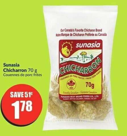 FreshCo Sunasia Chicharron 70 g offer