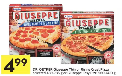 Foodland Dr. oetker giuseppe thin or rising crust pizza or giuseppe easy pizzi offer