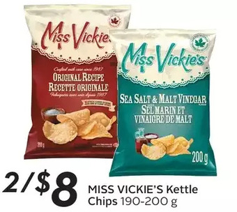 Sobeys Miss vickie's kettle chips offer