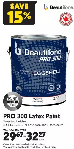 Home Hardware Pro 300 latex paint offer