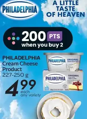 Sobeys Philadelphia cream cheese product offer